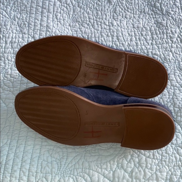 Blue Suede Wingtip Oxfords with Broguing - Picture 6 of 6